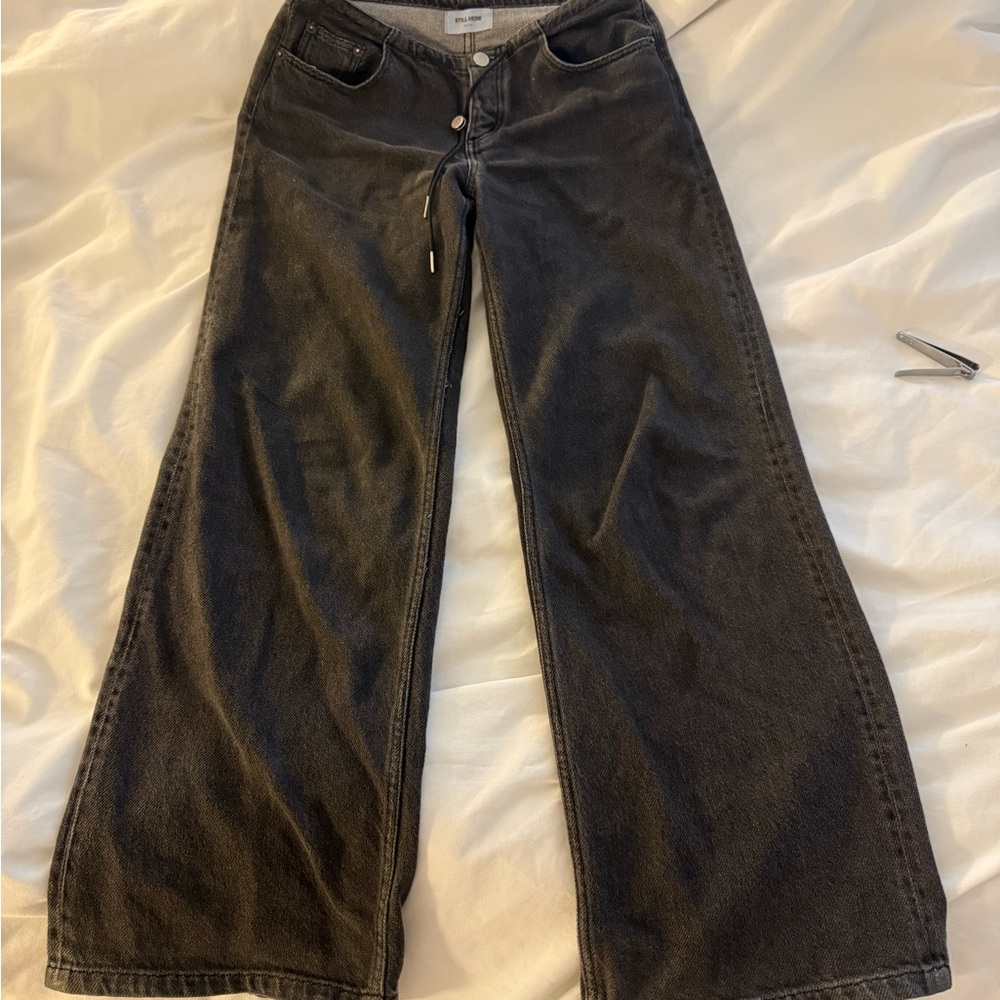 Still Here Cool Jeans - Washed Black size 24